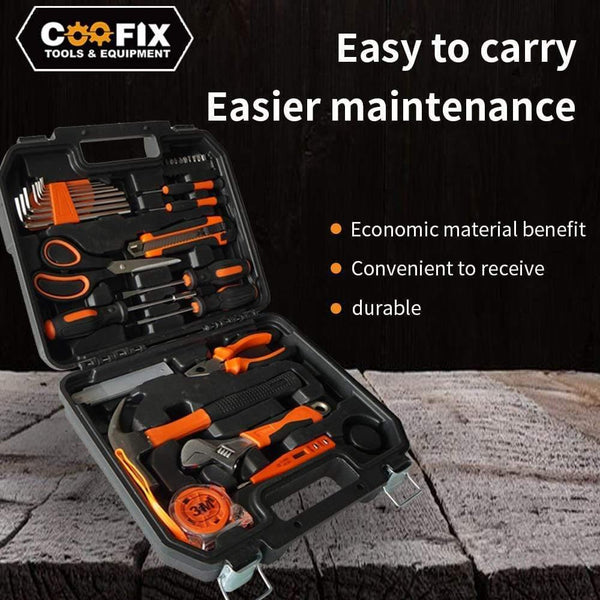 Planet Gates 100007505 COOFIX Hand Tools Set Woodworking Household Repair Diy Kit Wrench Screwdriver Knife Tools Set Kit