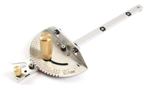 Planet Gates 100007505 Copper handle Ruler 450mm Miter Gauge with track Stop Table Saw/Router Miter Gauge Sawing Assembly Ruler for Table Saw Router Woodworking Tools DIY