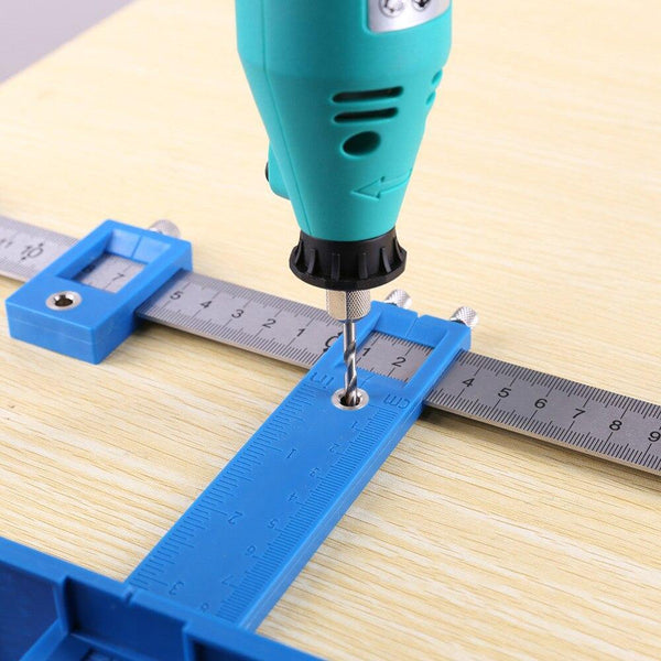 Planet Gates 100007505 Detachable Hole Punch Locator Jig Tool Drill Guide Sleeve For Drawer Cabinet Hardware Dowel Wood Drilling Hole Punching Ruler
