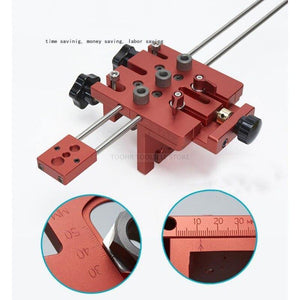 Planet Gates 100007505 Doweling Jig Woodworking 3 In 1 Hole Drill Punch Positioner Guide Locator For Furniture Fast Connecting Woodworking DIY Tools