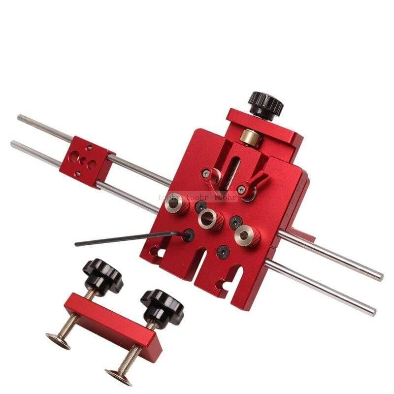 Planet Gates 100007505 Doweling Jig Woodworking 3 In 1 Hole Drill Punch Positioner Guide Locator Pocket Hole Jig Joinery Kit Wood Working DIY Tools