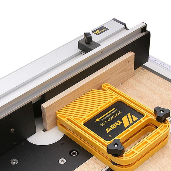 Planet Gates 100007505 Extended Feather Loc Board Set Multi-purpose Woodworking Engraving Machine Double Featherboards Miter Gauge Slot DIY Tools