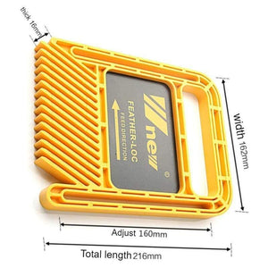 Planet Gates 100007505 Extended Feather Loc Board Set Multi-purpose Woodworking Engraving Machine Double Featherboards Miter Gauge Slot DIY Tools