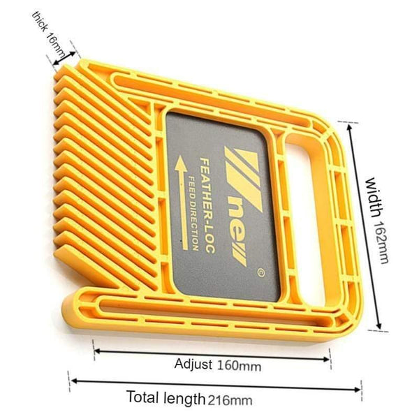 Planet Gates 100007505 Extended Feather Loc Board Set Multi-purpose Woodworking Engraving Machine Double Featherboards Miter Gauge Slot DIY Tools