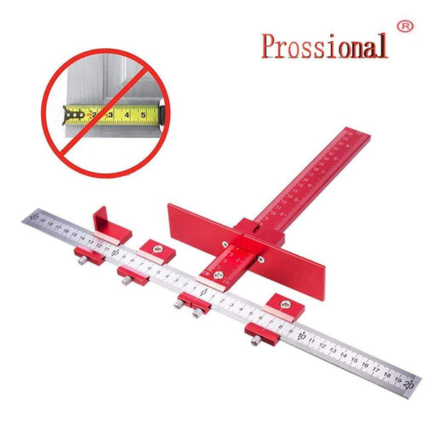 Planet Gates 100007505 Furniture Adjustable Drilling Dowelling Hole Saw Locator Woodworking Joinery Hand Tool Multi-function Drill Punch Locator