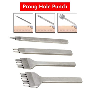 Planet Gates 100007505 Handmade Leather Tools 1pc 3mm/0.12" Useful Stainless Steel Rhombus Tooth Chisel Leather Craft DIY Tool Hole Punch 1 2 4 6 Prong
