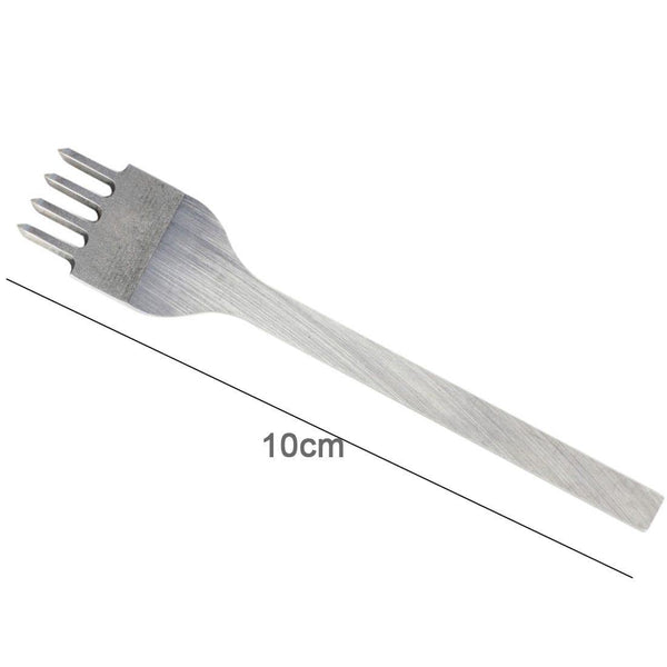 Planet Gates 100007505 Handmade Leather Tools 1pc 3mm/0.12" Useful Stainless Steel Rhombus Tooth Chisel Leather Craft DIY Tool Hole Punch 1 2 4 6 Prong