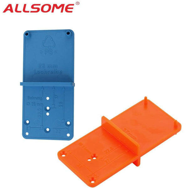 Planet Gates 100007505 Hinge Hole Drilling Guide Locator Woodworking Tools Hole Opener Template Door Installation Jig Cabinets DIY Tool HT2614+