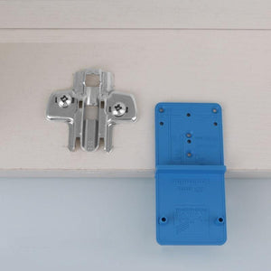 Planet Gates 100007505 Hinge Hole Drilling Guide Locator Woodworking Tools Hole Opener Template Door Installation Jig Cabinets DIY Tool HT2614+