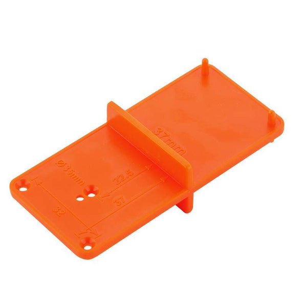 Planet Gates 100007505 Hinge Hole Drilling Guide Locator Woodworking Tools Hole Opener Template Door Installation Jig Cabinets DIY Tool HT2614+