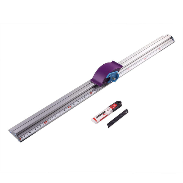Planet Gates 100007505 KT Board PVC Board Manual Cutting Ruler Anti-skid Cutting Positioning Ruler Cutting Track Woodworking Tool DIY Tool 70cm