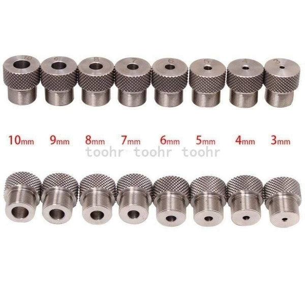 Planet Gates 100007505 Log Tenon Punch Locator Woodworking Aluminum Alloy Pocket Jig Set Positioner Drill Guide Sleeve Hinge Jig Locator Drilling Guide