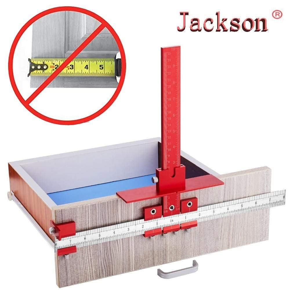 Planet Gates 100007505 Metric And Imperial Aluminum Alloy Drill Guide Sleeve Cabinet Hardware Jig Drawer Pull Wood Drilling Dowelling Tools