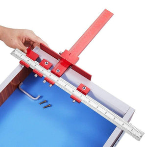 Planet Gates 100007505 Metric And Imperial Aluminum Alloy Drill Guide Sleeve Cabinet Hardware Jig Drawer Pull Wood Drilling Dowelling Tools