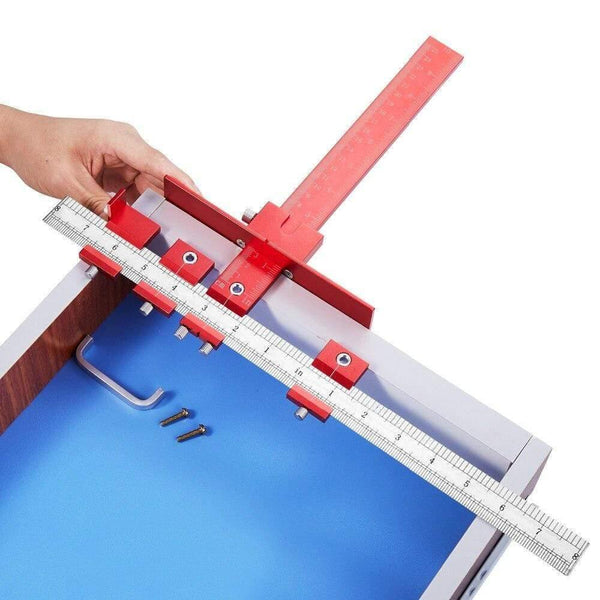 Planet Gates 100007505 Metric And Imperial Aluminum Alloy Drill Guide Sleeve Cabinet Hardware Jig Drawer Pull Wood Drilling Dowelling Tools