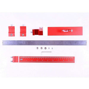 Planet Gates 100007505 Metric And Imperial Aluminum Alloy Drill Guide Sleeve Cabinet Hardware Jig Drawer Pull Wood Drilling Dowelling Tools