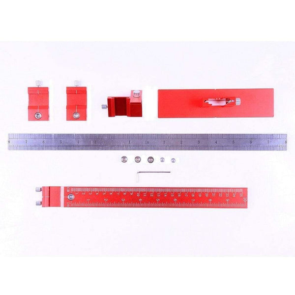 Planet Gates 100007505 Metric And Imperial Aluminum Alloy Drill Guide Sleeve Cabinet Hardware Jig Drawer Pull Wood Drilling Dowelling Tools