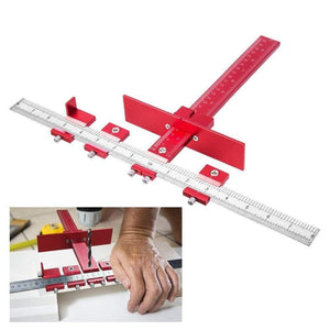 Planet Gates 100007505 Metric And Imperial Aluminum Alloy Drill Guide Sleeve Cabinet Hardware Jig Drawer Pull Wood Drilling Dowelling Tools