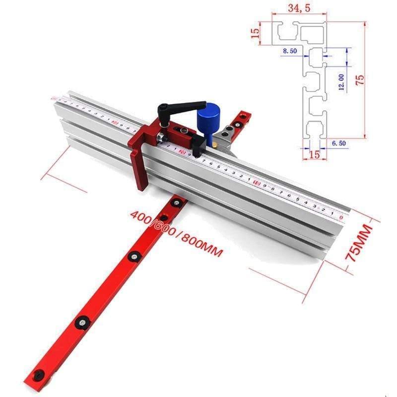 Planet Gates 100007505 Miter Gauge Woodworking Tool With Track Stop Angle Miter Gauge Guide Engraving Machine Router Table Saw DIY Tools