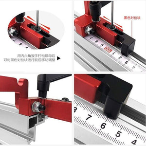 Planet Gates 100007505 Miter Gauge Woodworking Tool With Track Stop Angle Miter Gauge Guide Engraving Machine Router Table Saw DIY Tools