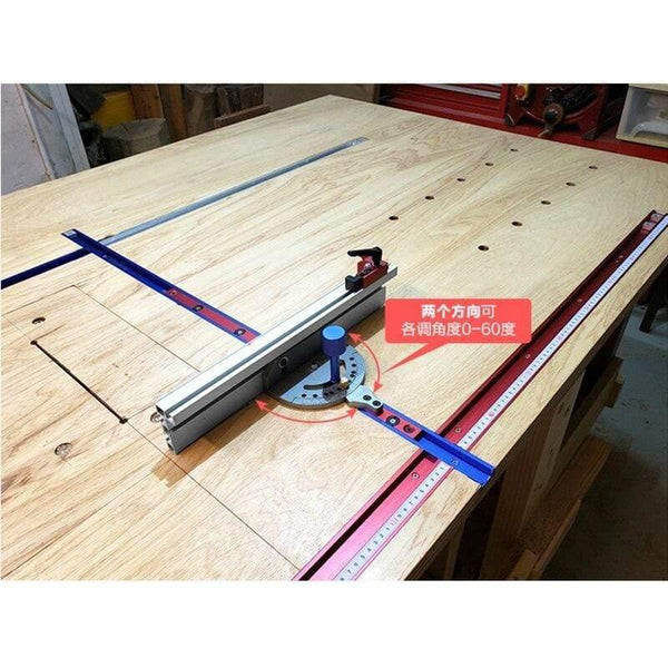 Planet Gates 100007505 Miter Gauge Woodworking Tool With Track Stop Angle Miter Gauge Guide Engraving Machine Router Table Saw DIY Tools