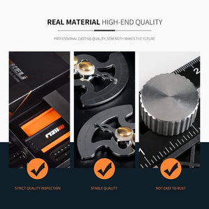 Planet Gates 100007505 Multi Project DIY Tool Kit Contour Gauge Duplicator Angle Measuring Ruler Sliding 4-6-12 Fold T-Bevel Square