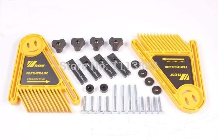Planet Gates 100007505 Multi-purpose Double Featherboards Feather Loc Board For Table Saws Router & Tables Fences Tools Miter Gauge Slot Woodwork DIY