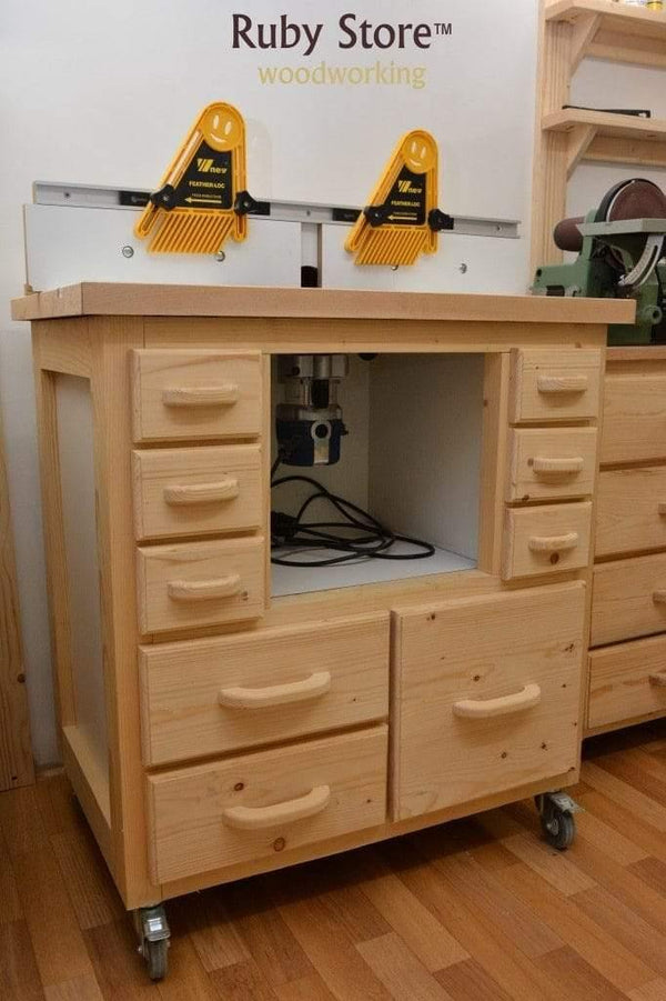 Planet Gates 100007505 Multi-purpose Double Featherboards Feather Loc Board For Table Saws Router & Tables Fences Tools Miter Gauge Slot Woodwork DIY