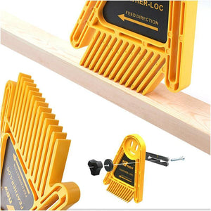 Planet Gates 100007505 Multi-purpose Feather Loc Board Set Woodworking Engraving Machine Double Featherboards Miter Gauge Slot Woodwork DIY Tools