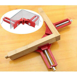 Planet Gates 100007505 Multifunction 4inch 90 Degree Right Angle Clip Picture Frame Corner Clamp 100mm Mitre Clamps Corner Holder Woodworking Hand Tool (Red)