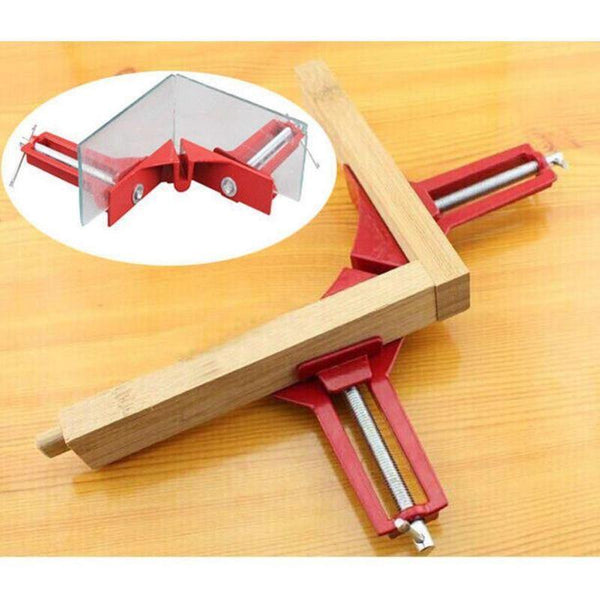Planet Gates 100007505 Multifunction 4inch 90 Degree Right Angle Clip Picture Frame Corner Clamp 100mm Mitre Clamps Corner Holder Woodworking Hand Tool (Red)