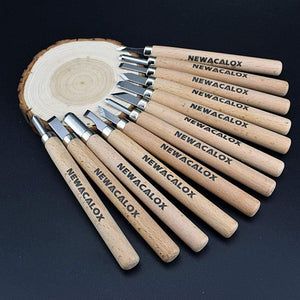 Planet Gates 100007505 NEWACALOX 12pcs Woodcut Knife Scorper Wood Carving Tool Woodworking Hobby Arts Craft Nicking Cutter Graver Scalpel Multi DIY Pen