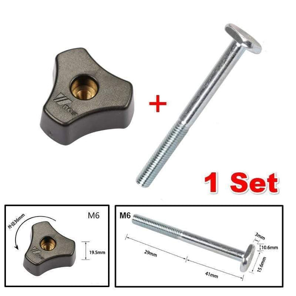 Planet Gates 100007505 Part B Extended Feather Loc Board Set Multi-purpose Woodworking Engraving Machine Double Featherboards Miter Gauge Slot DIY Tools