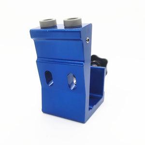 Planet Gates 100007505 Pocket Hole Drill Guide Dowel Jig Oblique Hole Locator Drilling Kit Aluminium Woodworker DIY Tools With 9mm Drill Bit