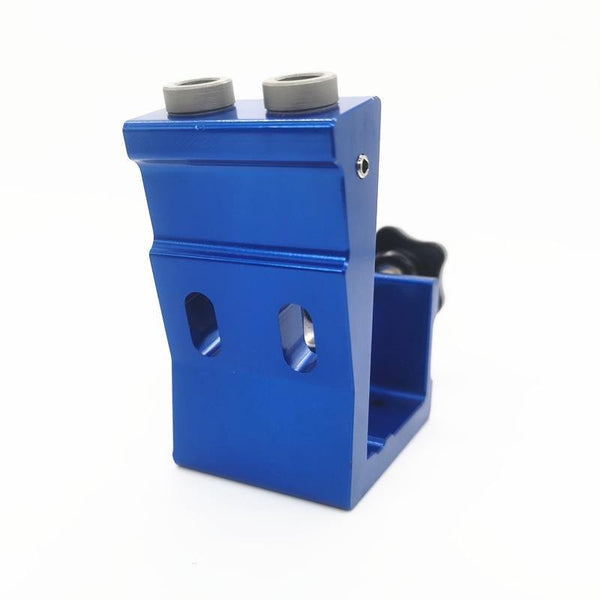 Planet Gates 100007505 Pocket Hole Drill Guide Dowel Jig Oblique Hole Locator Drilling Kit Aluminium Woodworker DIY Tools With 9mm Drill Bit