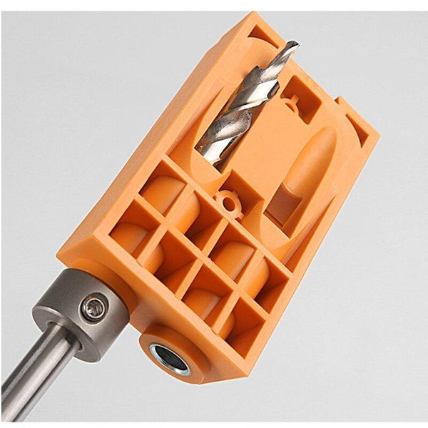Planet Gates 100007505 Pocket Hole Jig Kit System Woodworking Inclined Hole Locator Puncher Locator W/ Step Drill Bit & Accessories