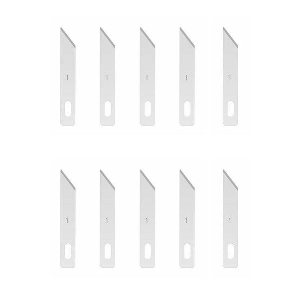 Planet Gates 100007505 Red, Silver Tone Carving Metal Scalpel Knife Tools Kit Non-Slip Blades Woodworking Sculpture Mobile Phone PCB DIY Repair Hand Tools