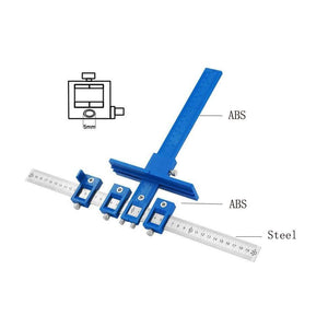 Planet Gates 100007505 SET 3 Furniture Adjustable Drilling Dowelling Hole Saw Locator Woodworking Joinery Hand Tool Multi-function Drill Punch Locator