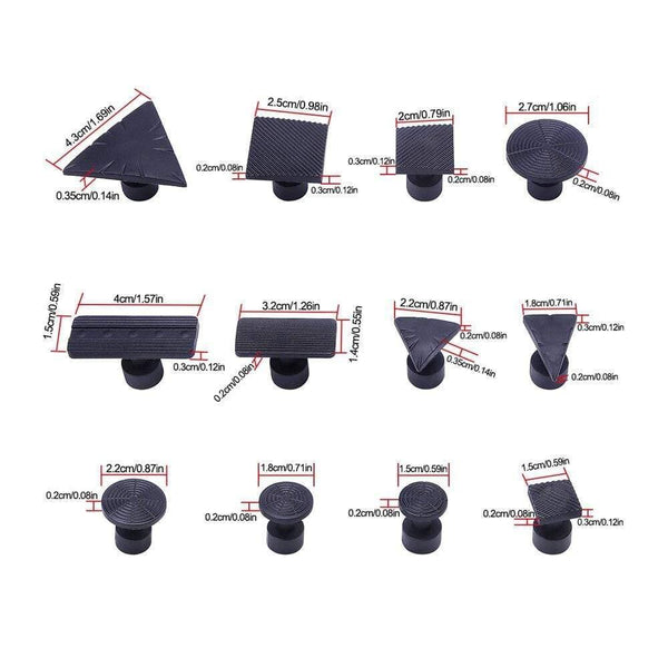 Planet Gates 100007505 Super PDR 12pcs Plastic Gasket Automobile Sheet Metal Repair Gasket Dent Removal Gasket Car Repair Tool Dent Puller Suction Cup