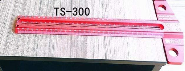 Planet Gates 100007505 T-300 Woodworking Scribe 60-600mm T-type Ruler Scribing Ruler Aluminum Alloy Line Drawing Marking Gauge DIY Measuring Tools