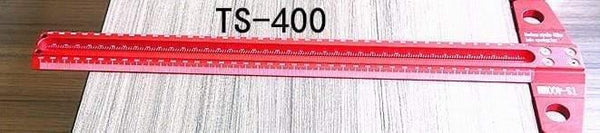Planet Gates 100007505 T-400 Woodworking Scribe 60-600mm T-type Ruler Scribing Ruler Aluminum Alloy Line Drawing Marking Gauge DIY Measuring Tools