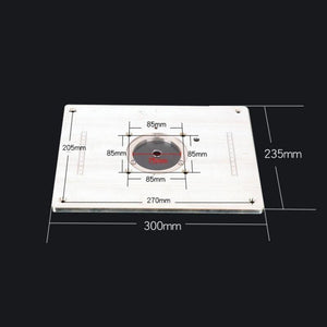 Planet Gates 100007505 Trimming Machine Flip Plate Engraving Machine Aluminum Router Table Insert Plate DIY Woodworking Benches Router Table Plate