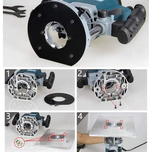 Planet Gates 100007505 Trimming Machine Flip Plate Engraving Machine Aluminum Router Table Insert Plate DIY Woodworking Benches Router Table Plate