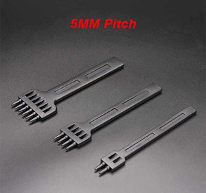 Planet Gates 100007505 type A 5mm ZK30 Alloy Steel DIY Leather Tool 4Mm Set Row Belt Punch Round/Diamond Hand Punch Leather Stitching Punching Tools