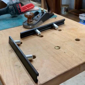 Planet Gates 100007505 Woodworking Baffle Block Positioning Plate Desktop Fixed DIY Tools Workbench Auxiliary Tool For 19mm/20mm Hole