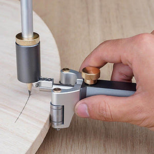 Planet Gates 100007505 Woodworking Linear Arc Dual-purpose Scriber Ruler Parallel Line Drawing Tool Measuring Gauge DIY Woodworking Scribe Tools (1Pcs)