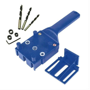 Planet Gates 100007505 Woodworking Pocket Hole Jig Plastic Dowel Jig Handheld Puncher 6 8 10mm Drill Bit Guide Straight Hole Drilling Carpentry Tool