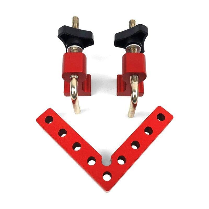 Planet Gates 100007505 Woodworking Right Angle Positioning Clamps Adjustable 90 Degrees L-Shaped Auxiliary Fixture Positioner Aluminium Corner Ruler