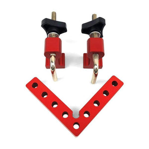 Planet Gates 100007505 Woodworking Right Angle Positioning Clamps Adjustable 90 Degrees L-Shaped Auxiliary Fixture Positioner Aluminium Corner Ruler