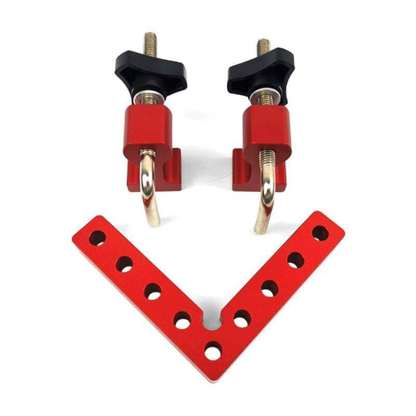 Planet Gates 100007505 Woodworking Right Angle Positioning Clamps Adjustable 90 Degrees L-Shaped Auxiliary Fixture Positioner Aluminium Corner Ruler
